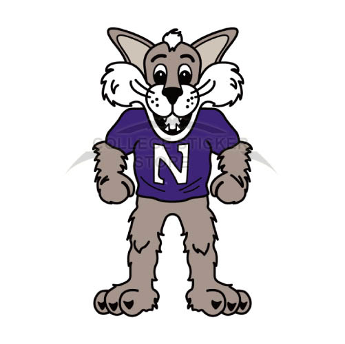 Personal Northwestern Wildcats Iron-on Transfers (Wall Stickers)NO.5701